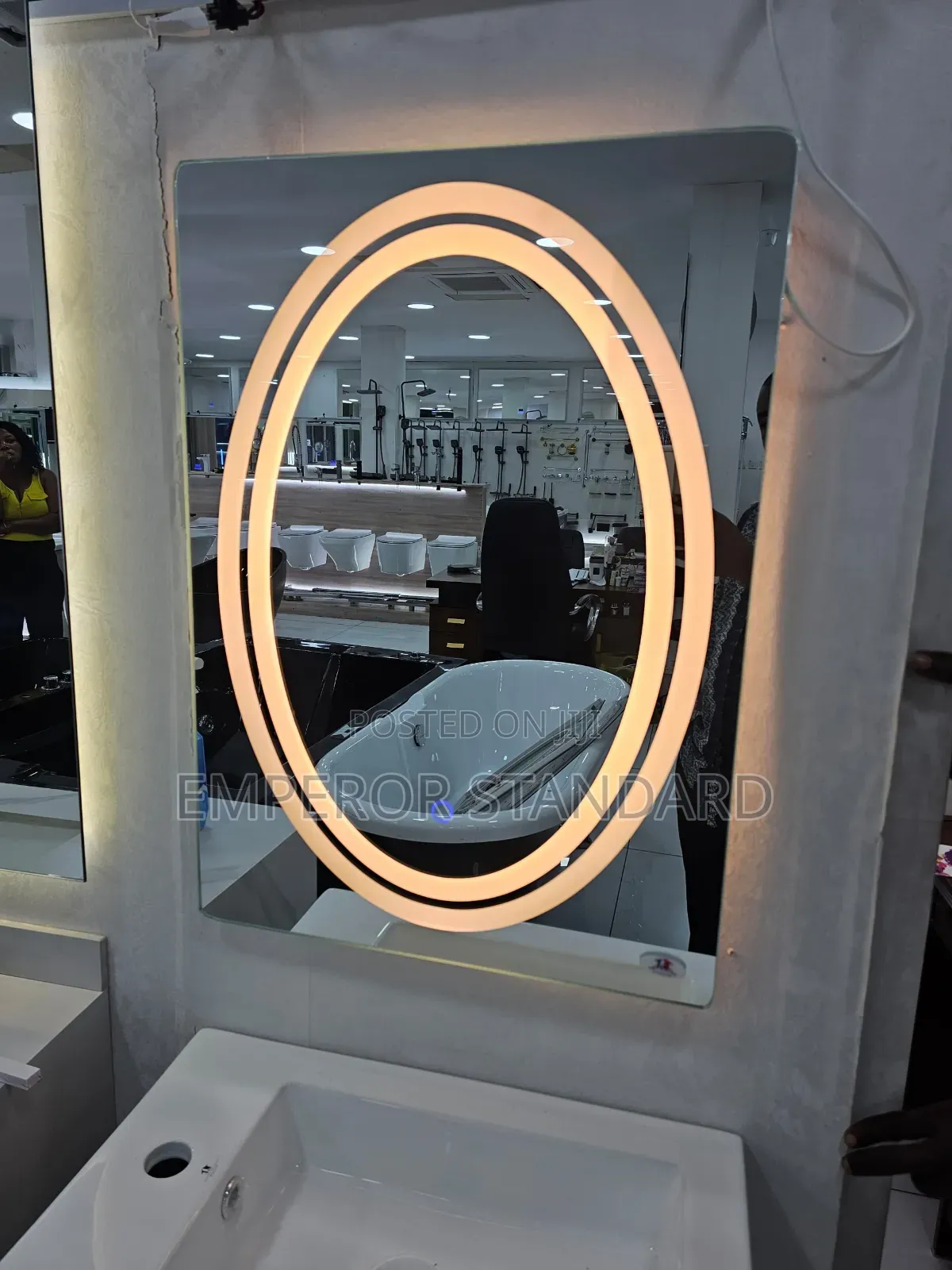60×80cm 3 Light Led Mirror