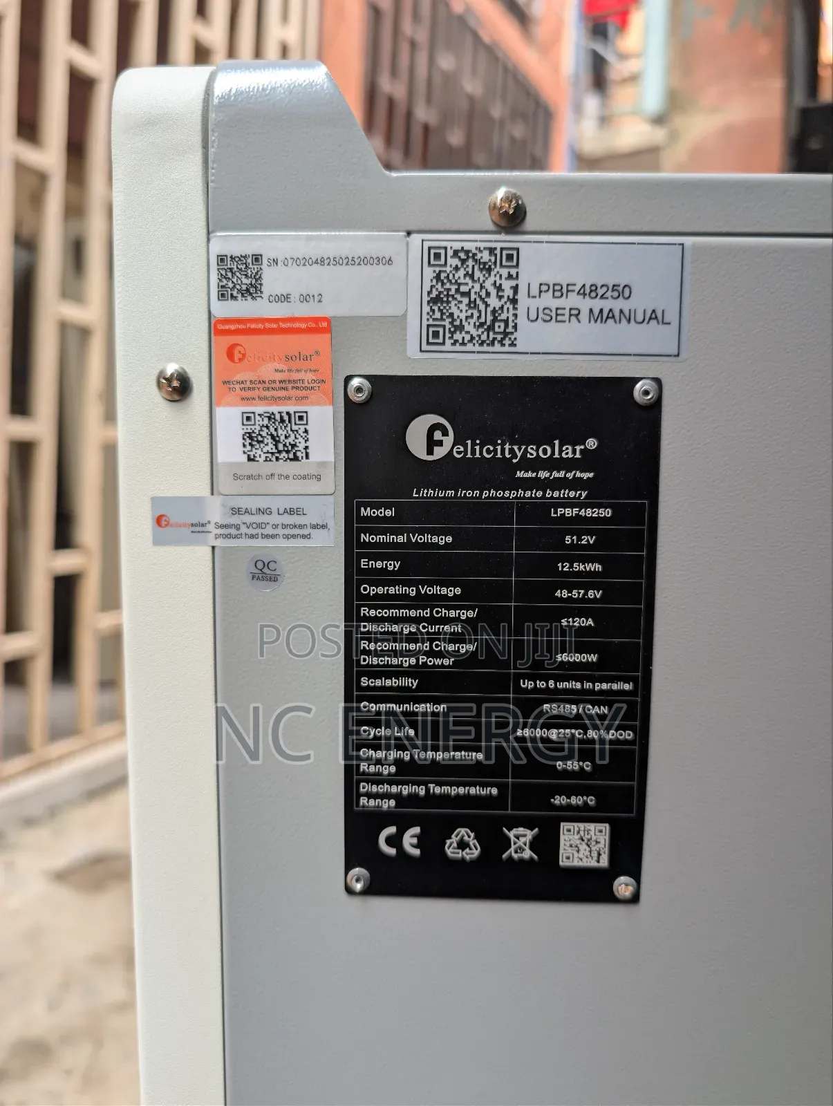12.5kwh Felicity Lithium