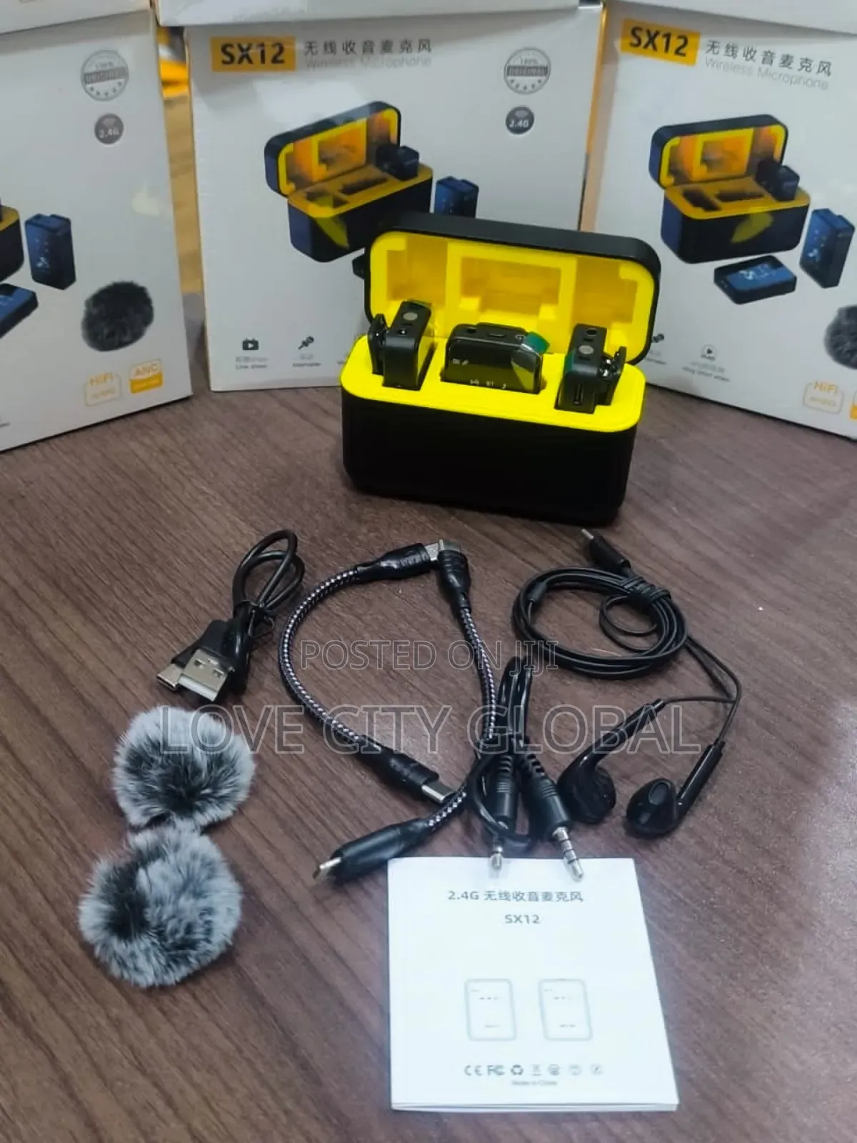 Baiwangli Sx12 Anc Microphone 2 Mic Sticks for Camera Phones Lapel