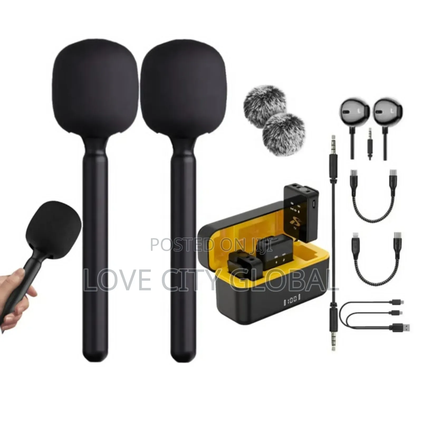 Baiwangli Sx12 Anc Microphone 2 Mic Sticks for Camera Phones Lapel
