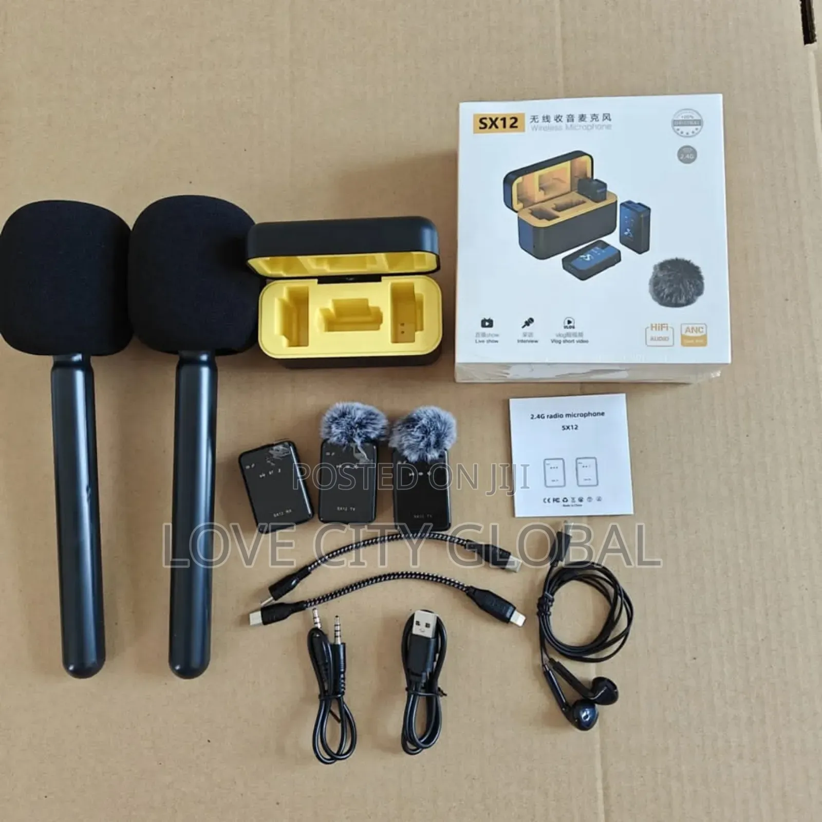 Baiwangli Sx12 Anc Microphone 2 Mic Sticks for Camera Phones Lapel