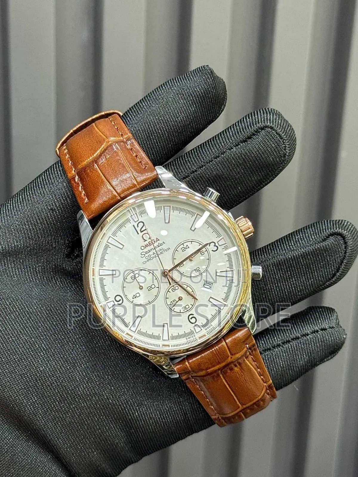 Omega Leather Functional-Chronograph 
