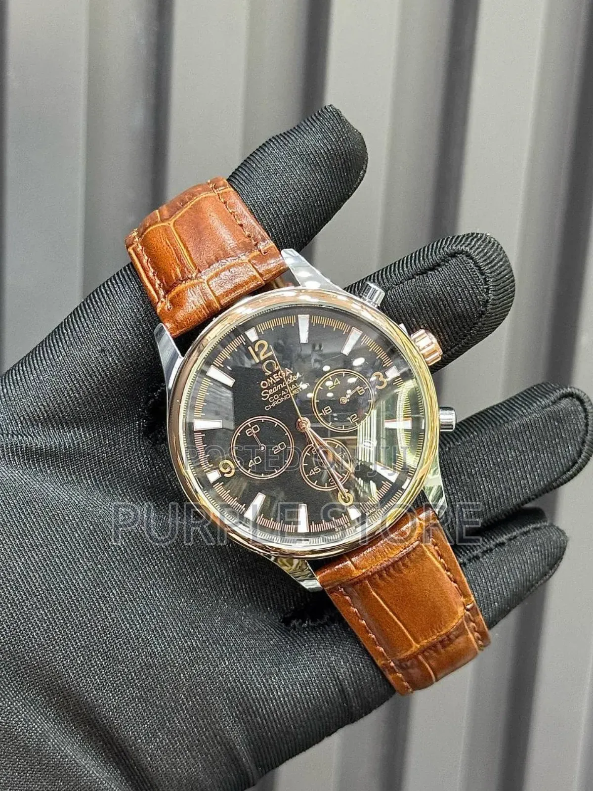 Omega Leather Functional-Chronograph 