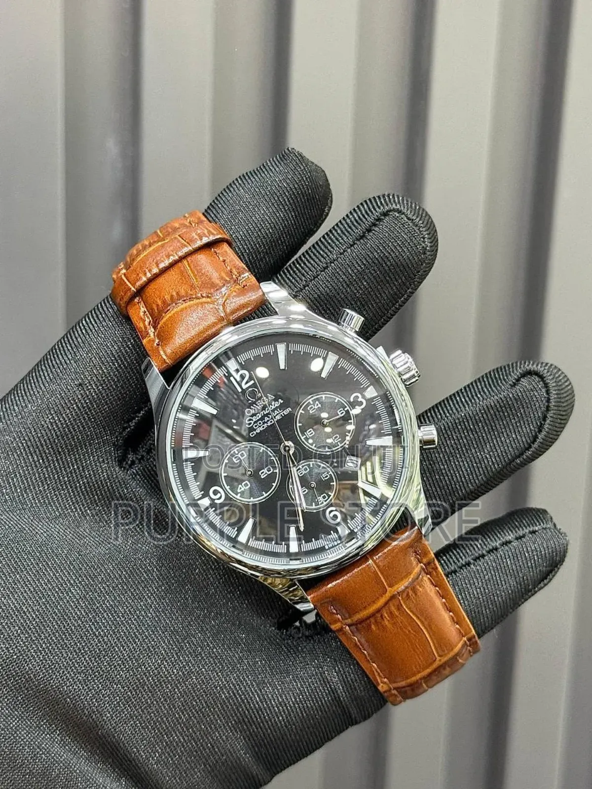 Omega Leather Functional-Chronograph 