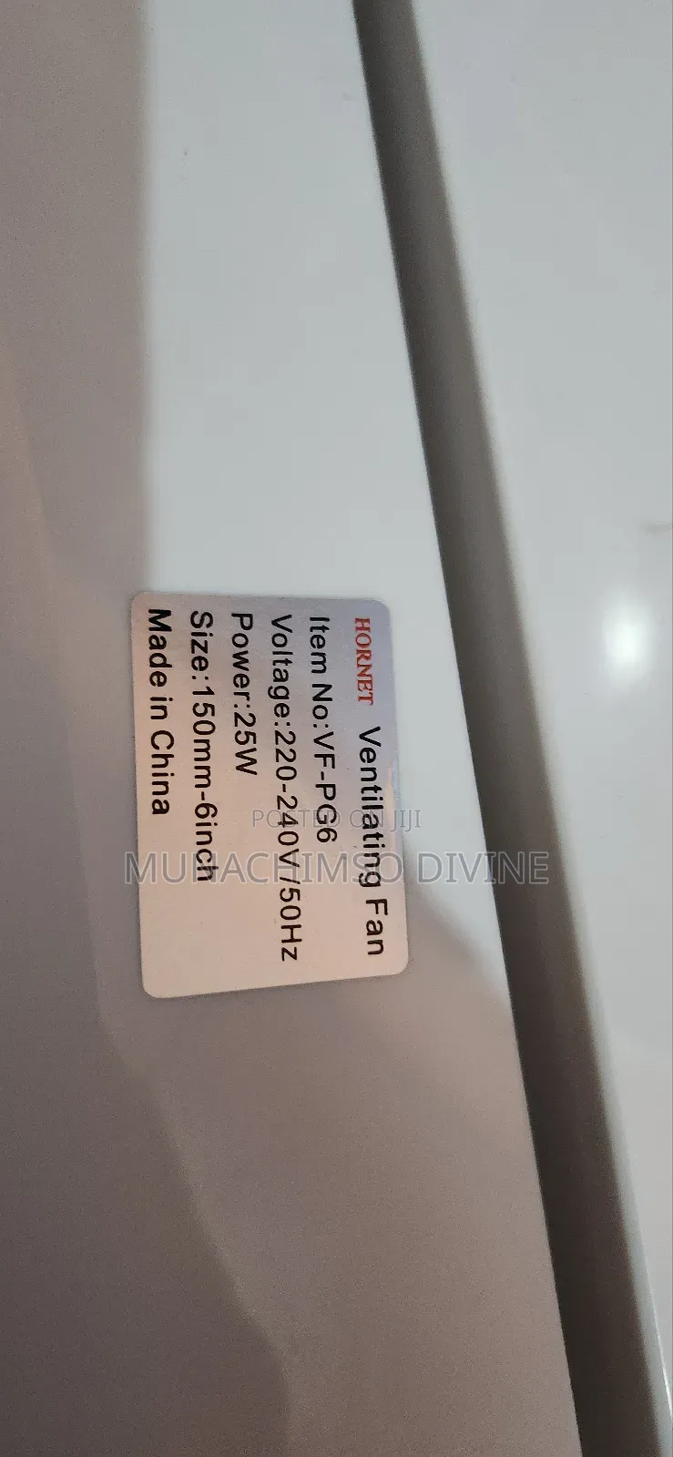 6inches Hornet Extractor Fan