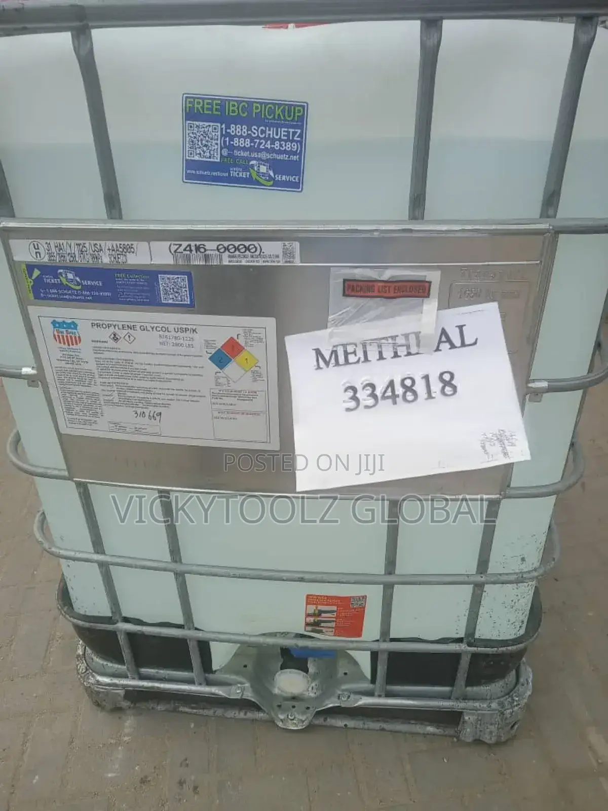 Propylene Glycol Usp/K Food Grade ( 1,000 Litres)