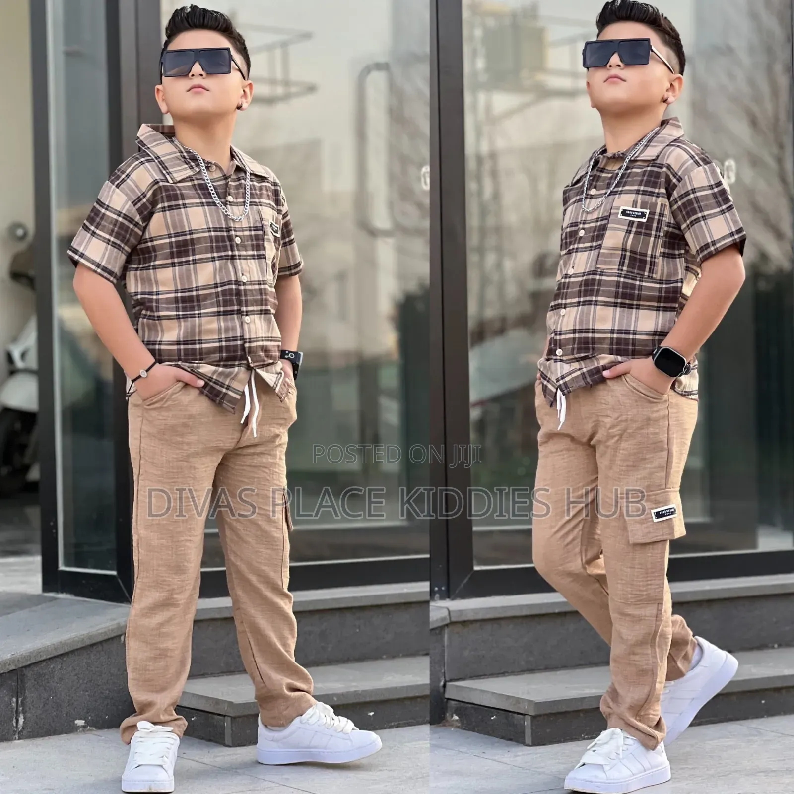 Boys Check Set