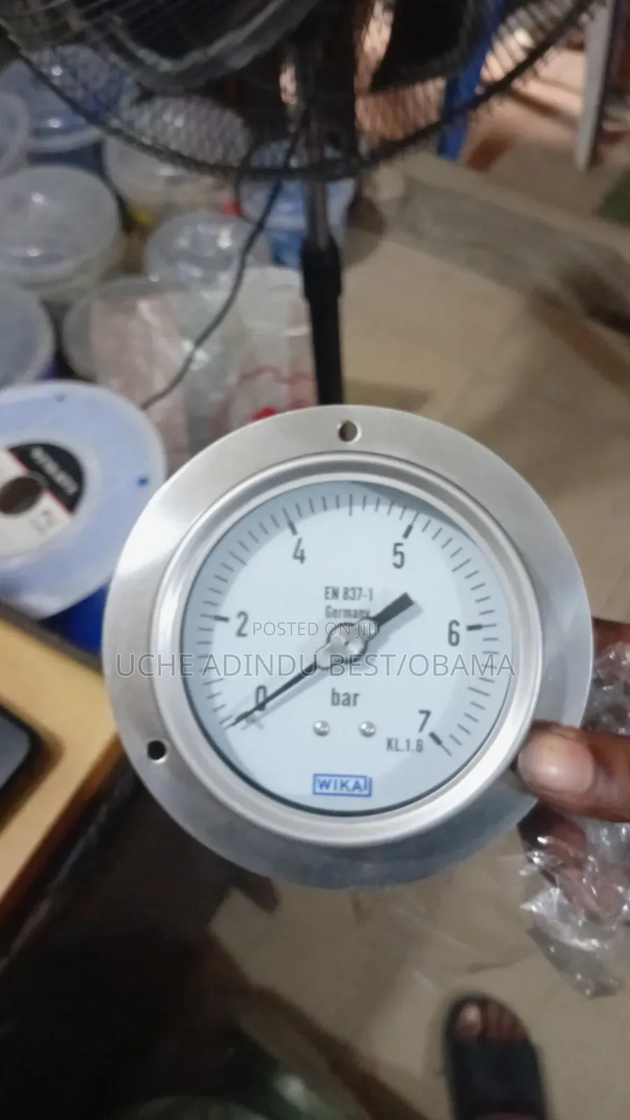 Pressure Gauge 0-7bar 4inches