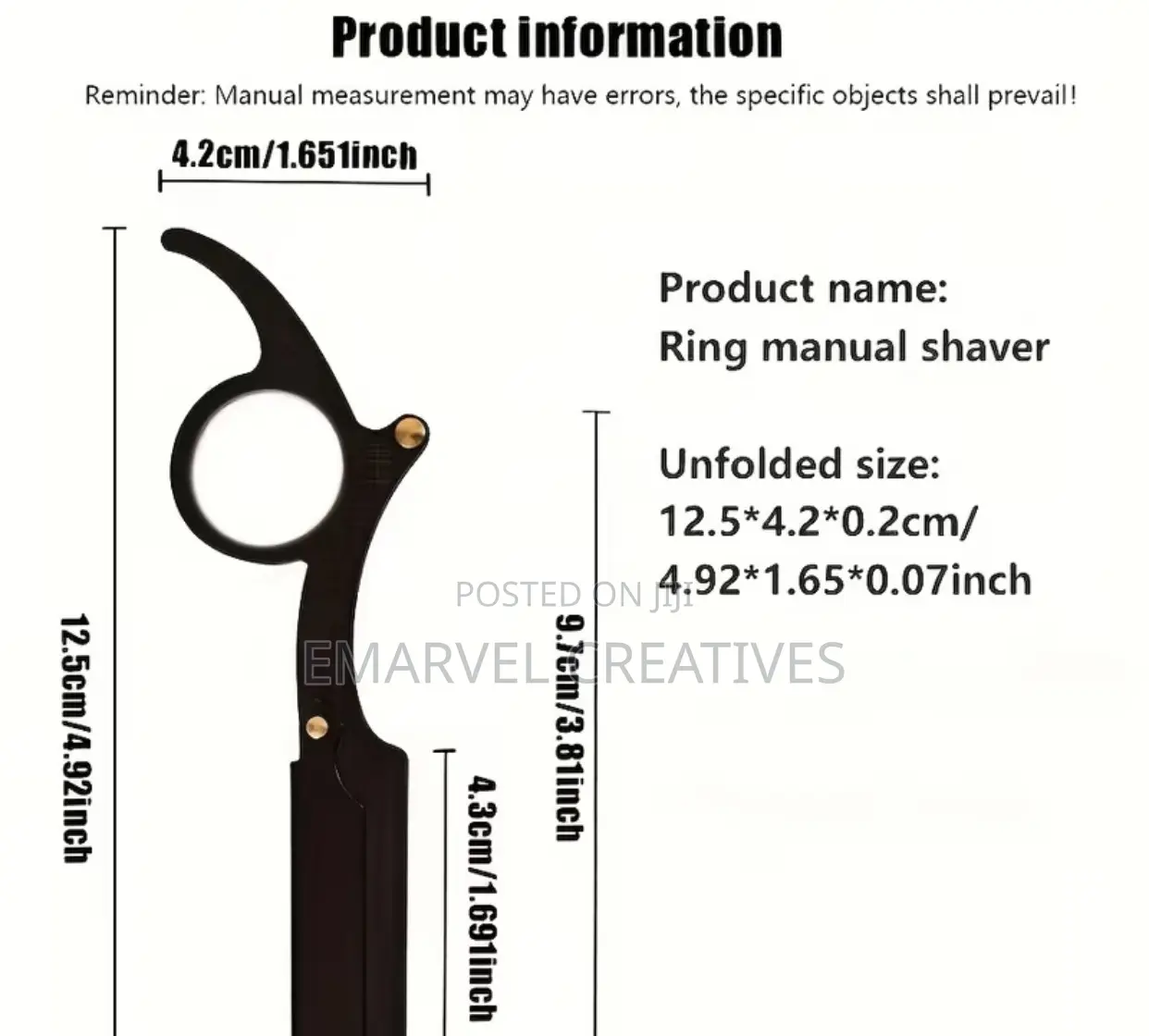 Stainless Steel Vintage Hair Clipper, Without Blades,