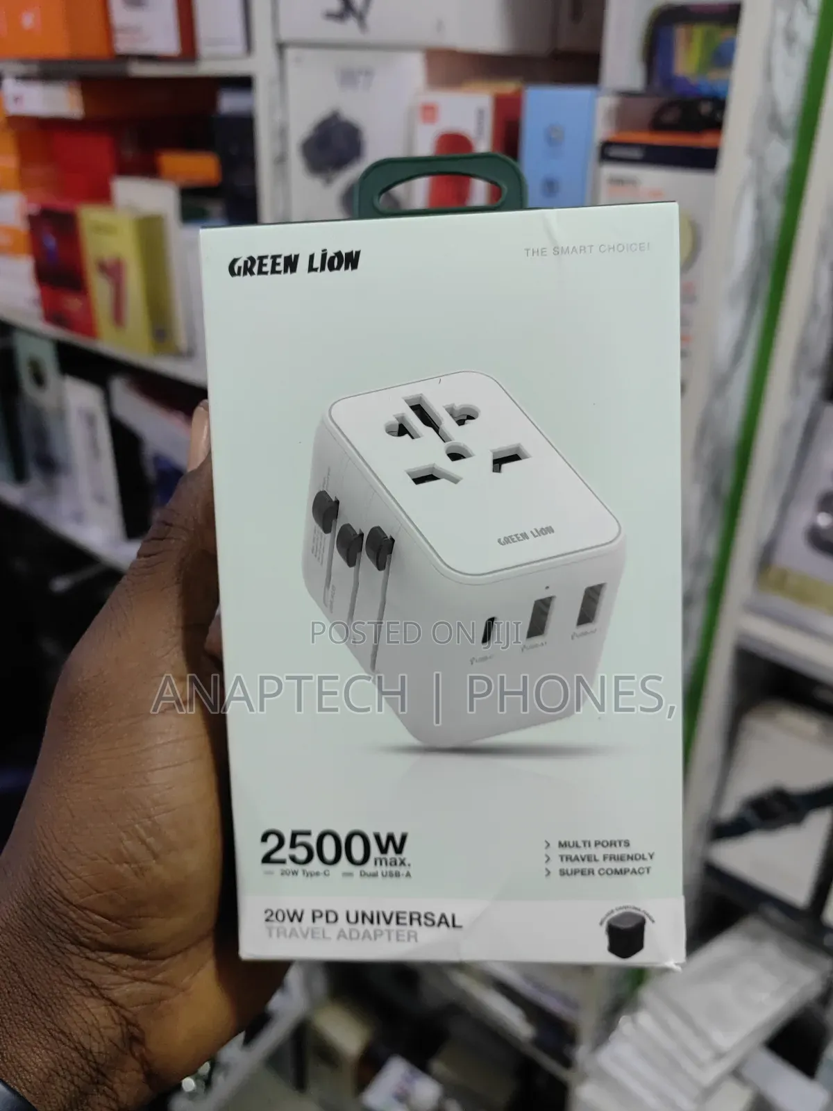 Green Lion 2500w Max 20w Pd Universal Travel Adapter