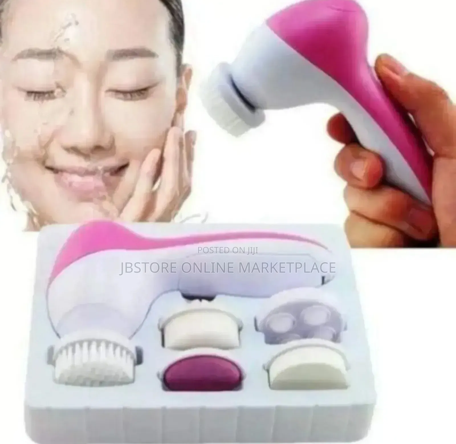 Facial 5 In 1 Brush Massager For Deep Exfoliation