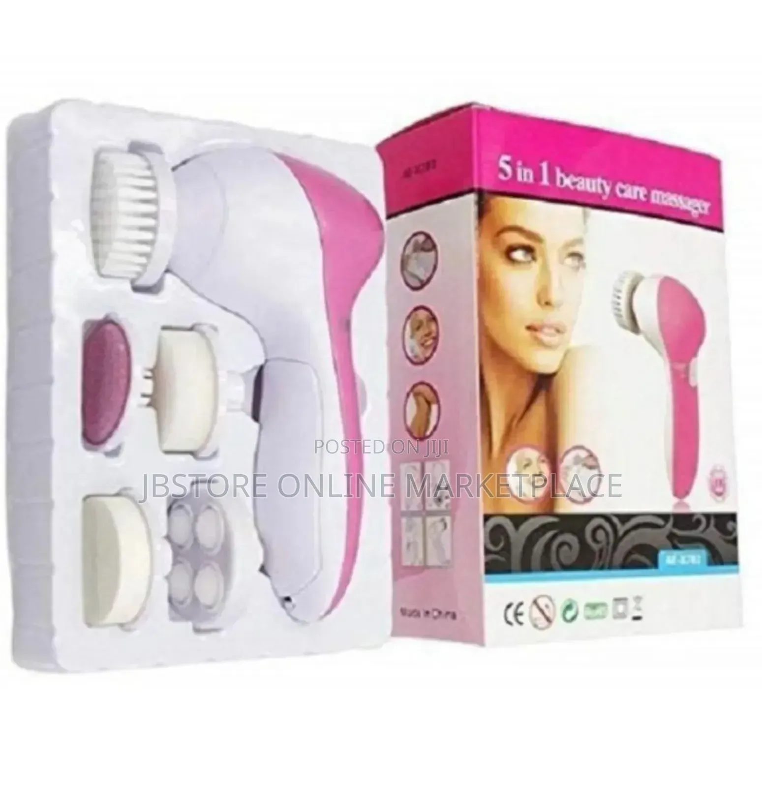 Facial 5 In 1 Brush Massager For Deep Exfoliation