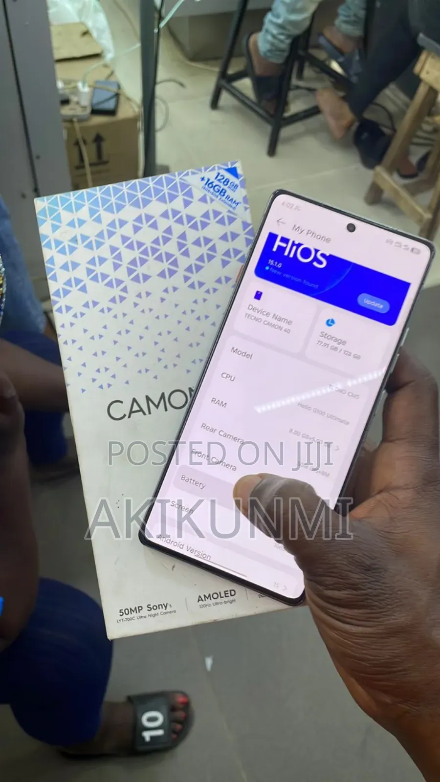 Tecno Camon 40 128 GB Gray