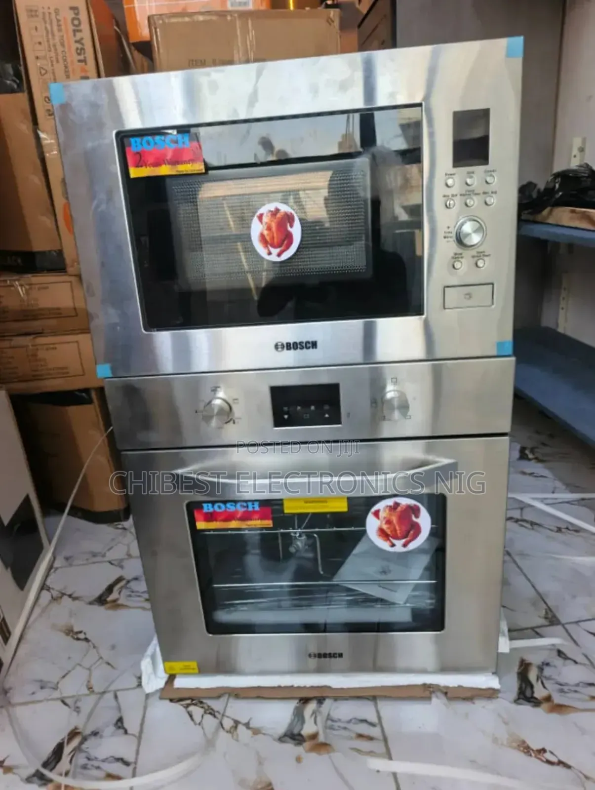 Original Bosch 60cm Built-in Gas Electric Oven Built-in Microwave
