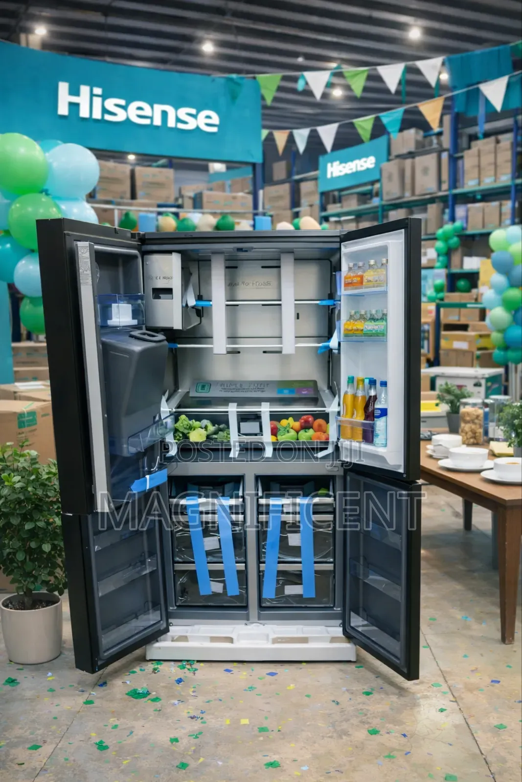 Hisense 538l Smart Inverter R600 Four Door Refrigerator With Water Dis