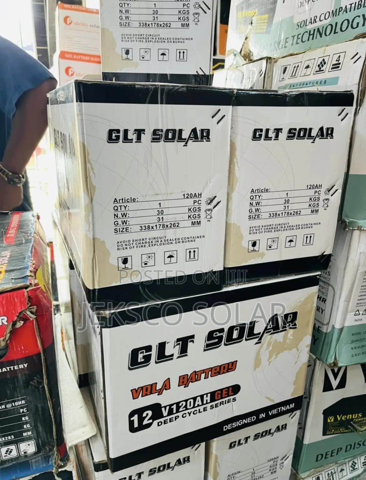 120ah Glt Solar Drycell Battery, 12v