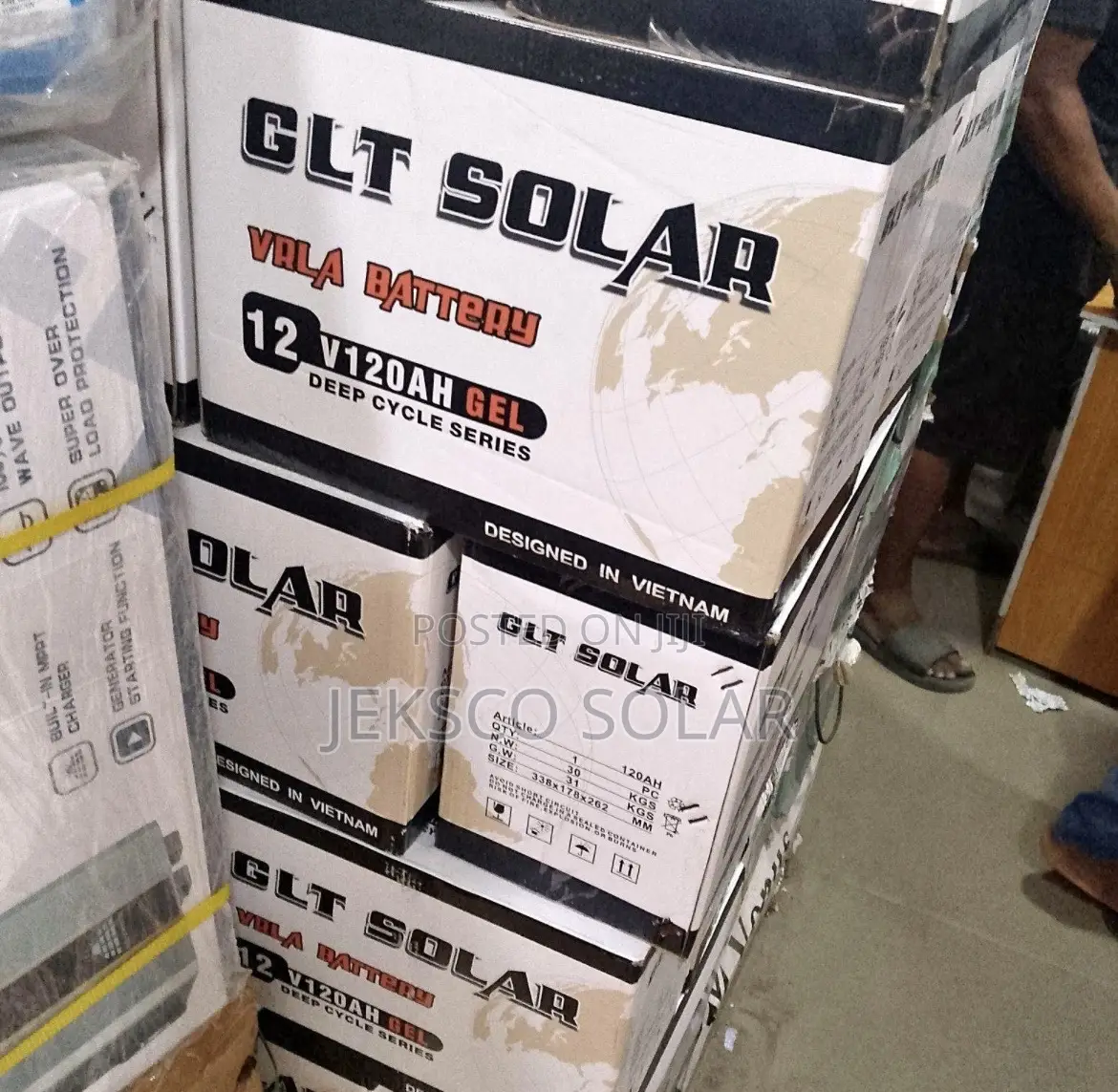 120ah Glt Solar Drycell Battery, 12v