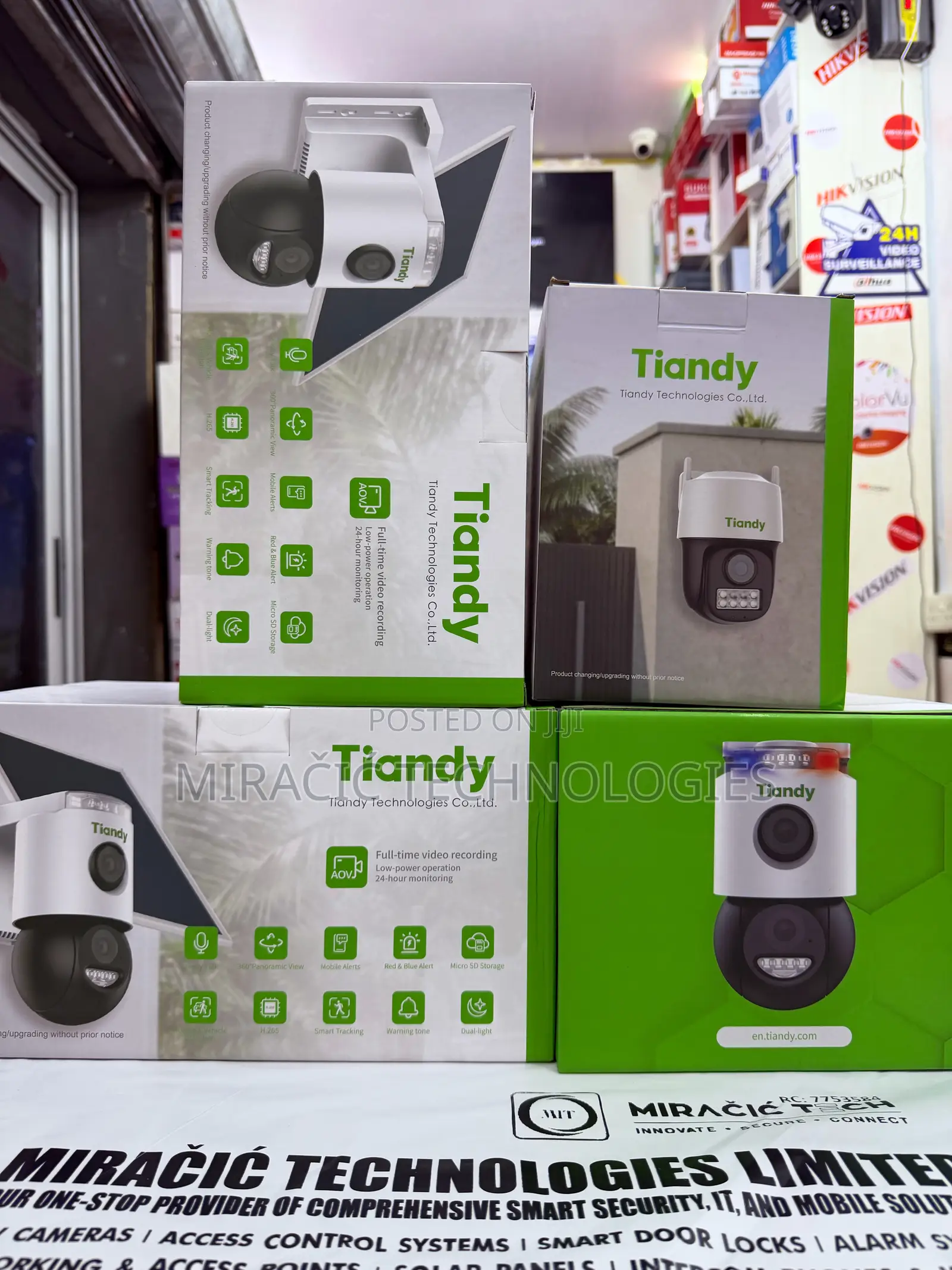 Tiandy 4g Solar CCTV Camera Dual Lens