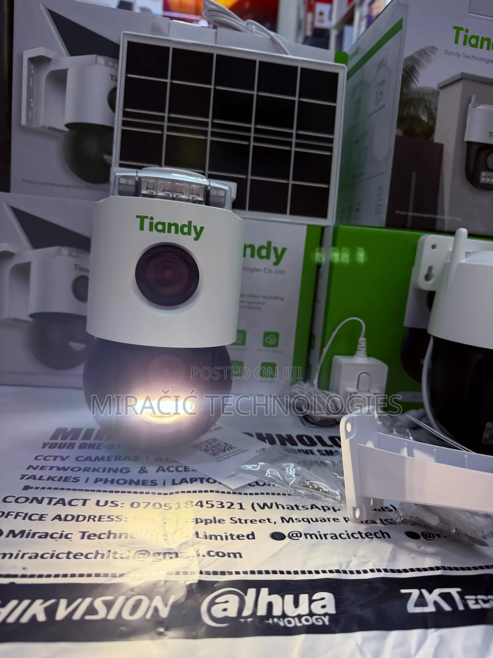 Tiandy 4g Solar CCTV Camera Dual Lens