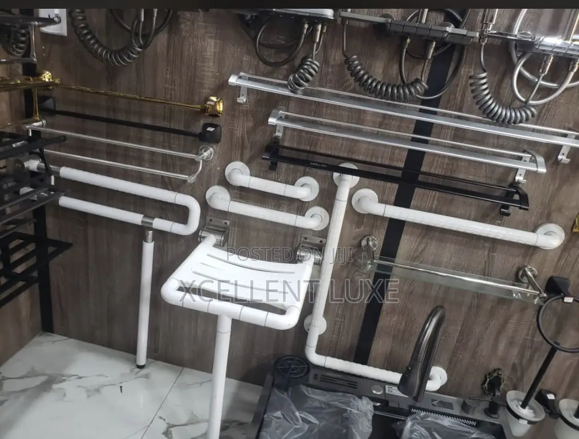 Bathroom Shower Stool  And Arm Rest For Elderly People