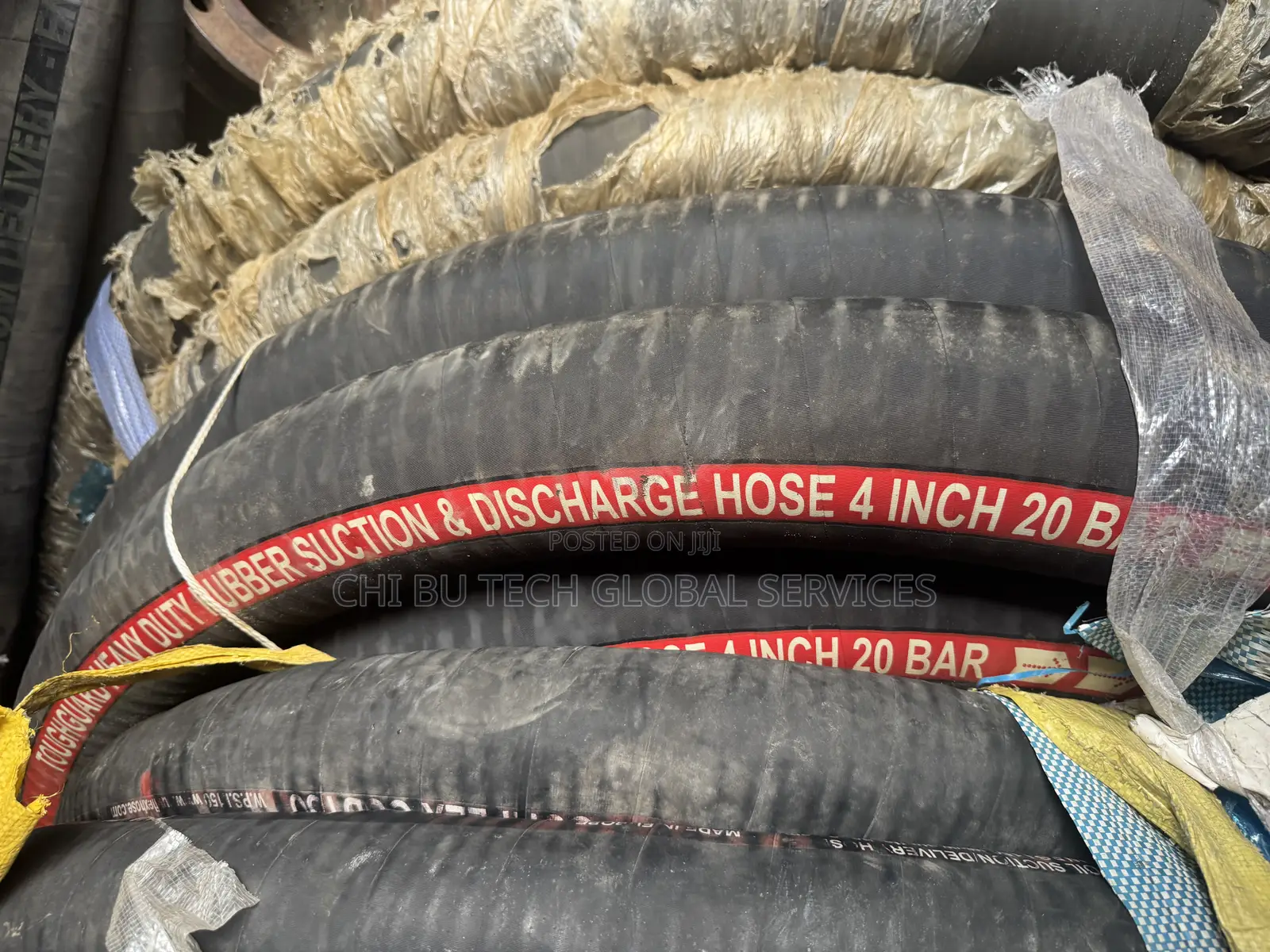 4 Inches Heavy-Duty, Flexible Rubber Hose for Oil Suction