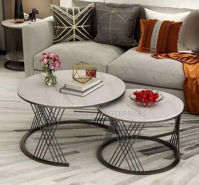 2 in 1 Center Table Real Marble