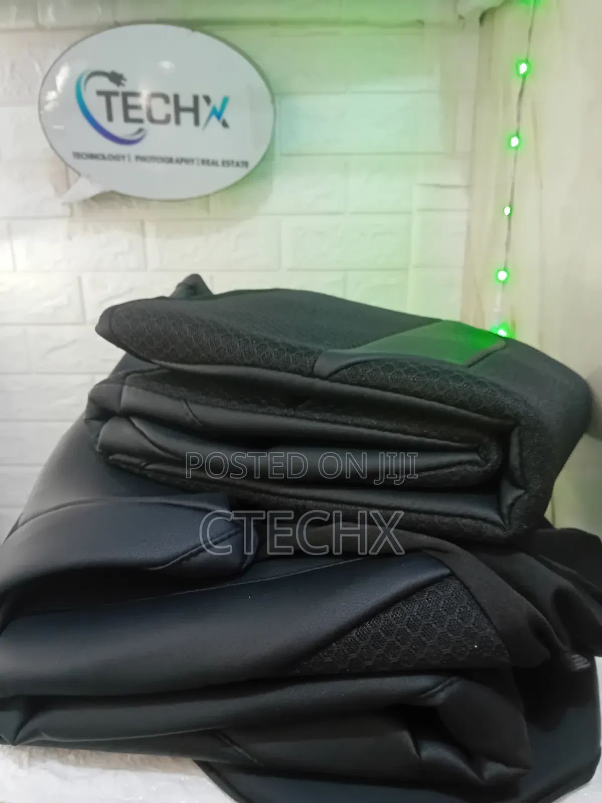 2 Pack Front Memory Foam Leather Car Seat Covers, Breathable 4d Mesh