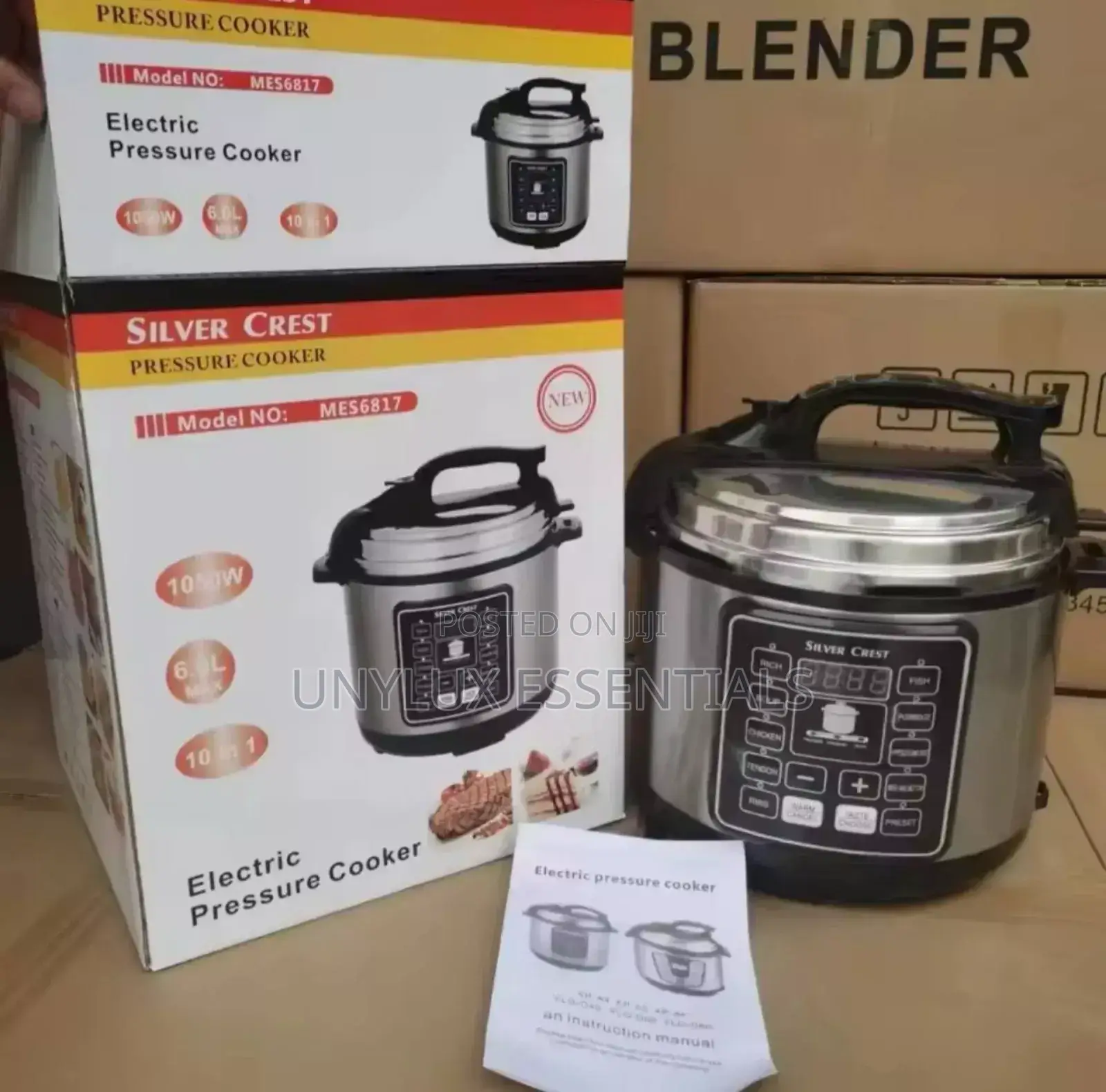 Silver Crest 6l Large-Capacity Electric Pressure Cooker