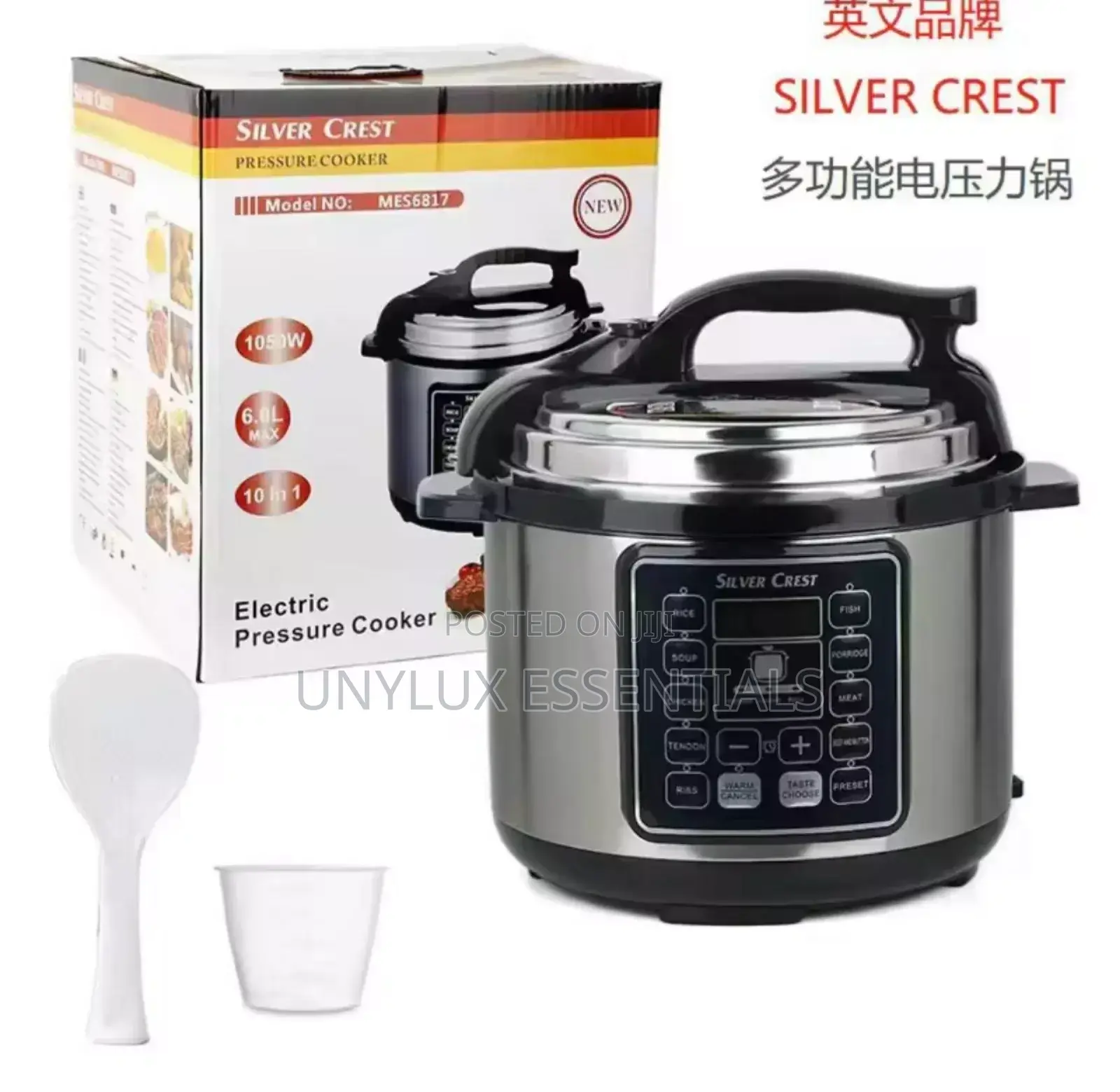 Silver Crest 6l Large-Capacity Electric Pressure Cooker
