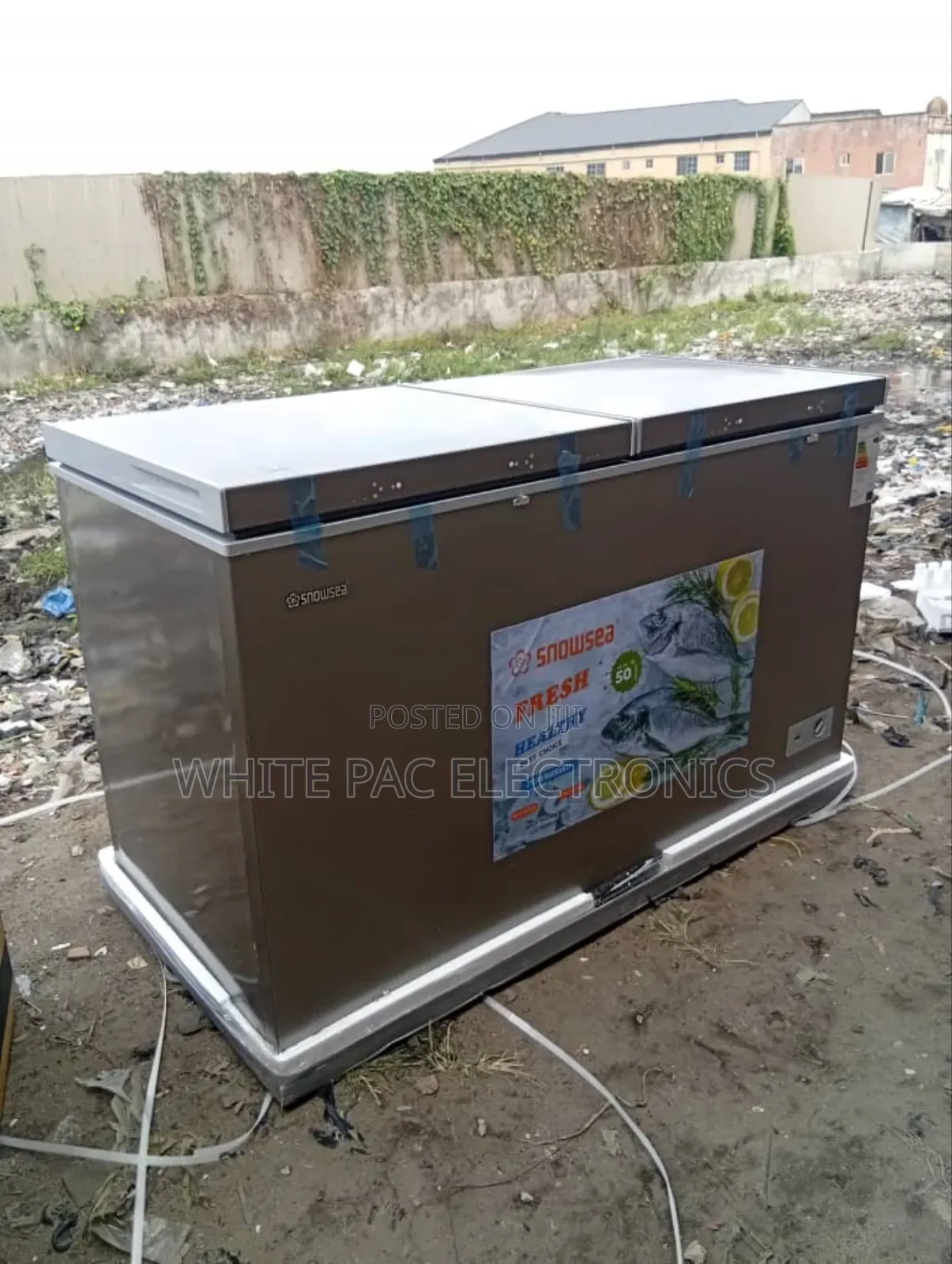 Brand New Snowsea 600 Litre Double Door Freezer With Indoor Glass Door