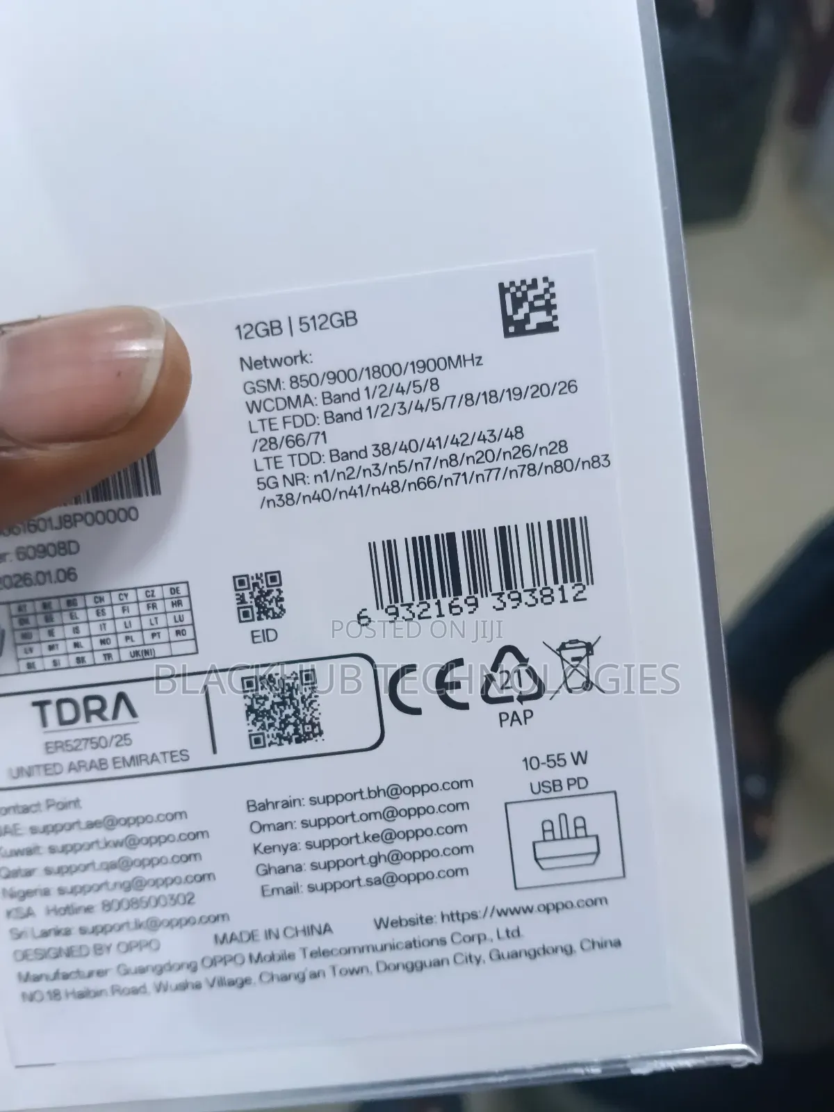 New Oppo Reno15 5G 512 GB White
