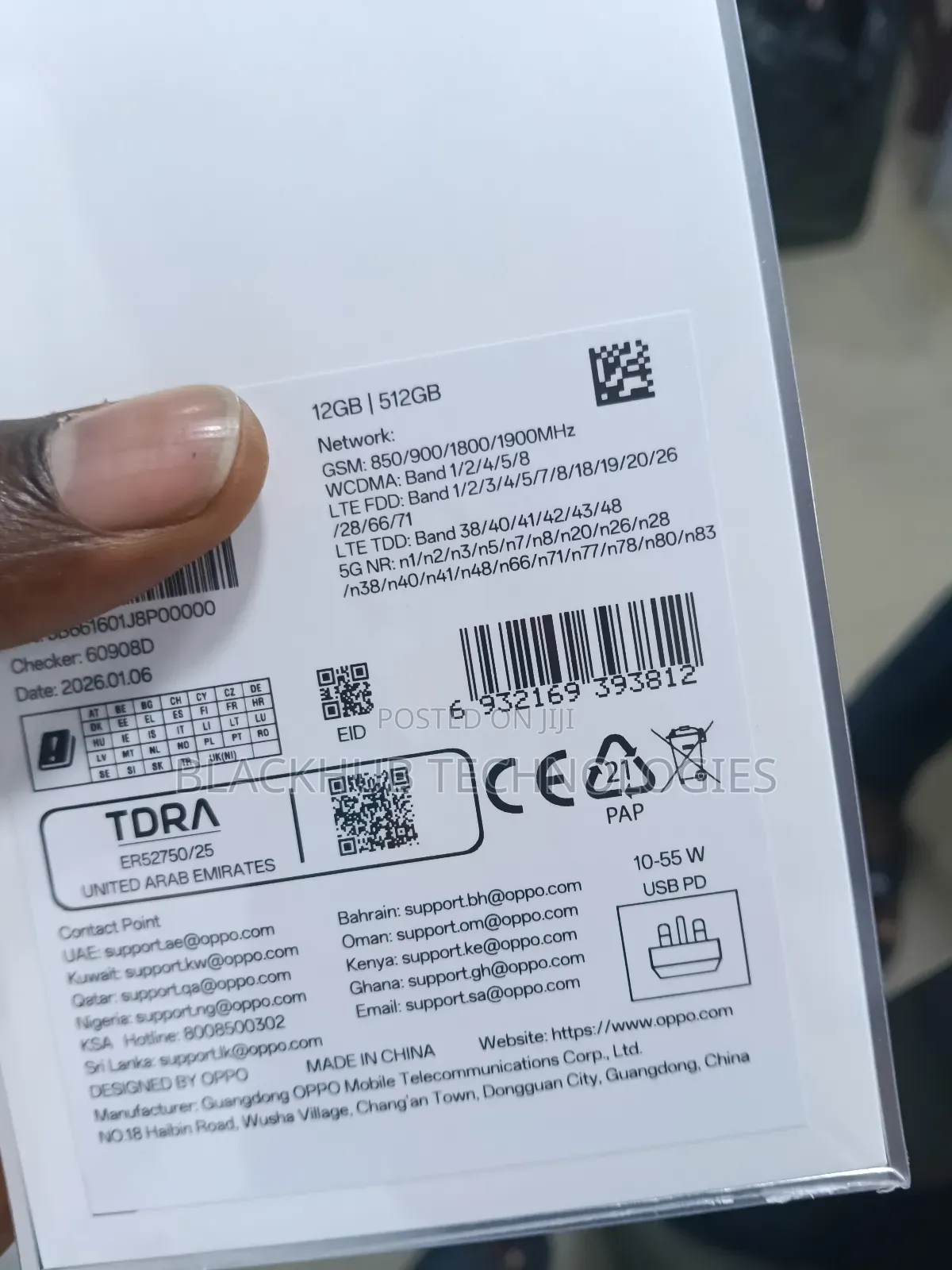 New Oppo Reno15 5G 512 GB White