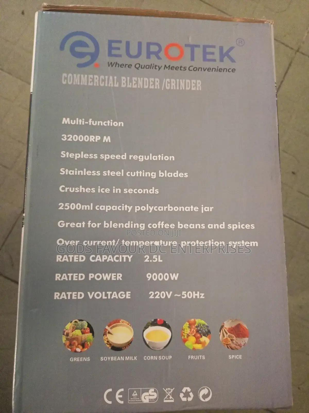 Eurotek Commercial Blender and Grinder