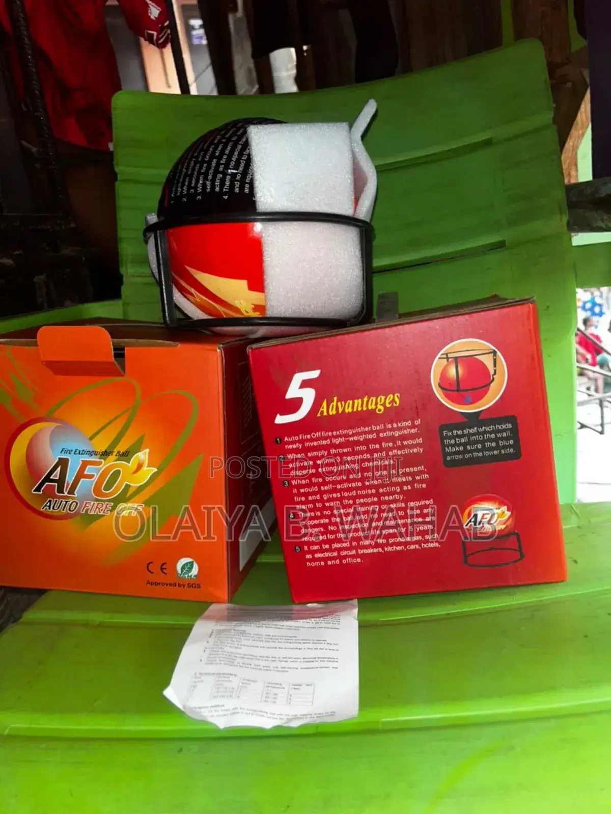 Afo Automatic Fire Extinguisher Ball – Self-activating Safety Device