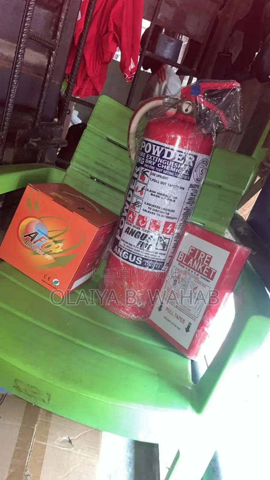 Triple-action Fire Safety Kit – 9kg Dcp + Afo Ball + Blanket