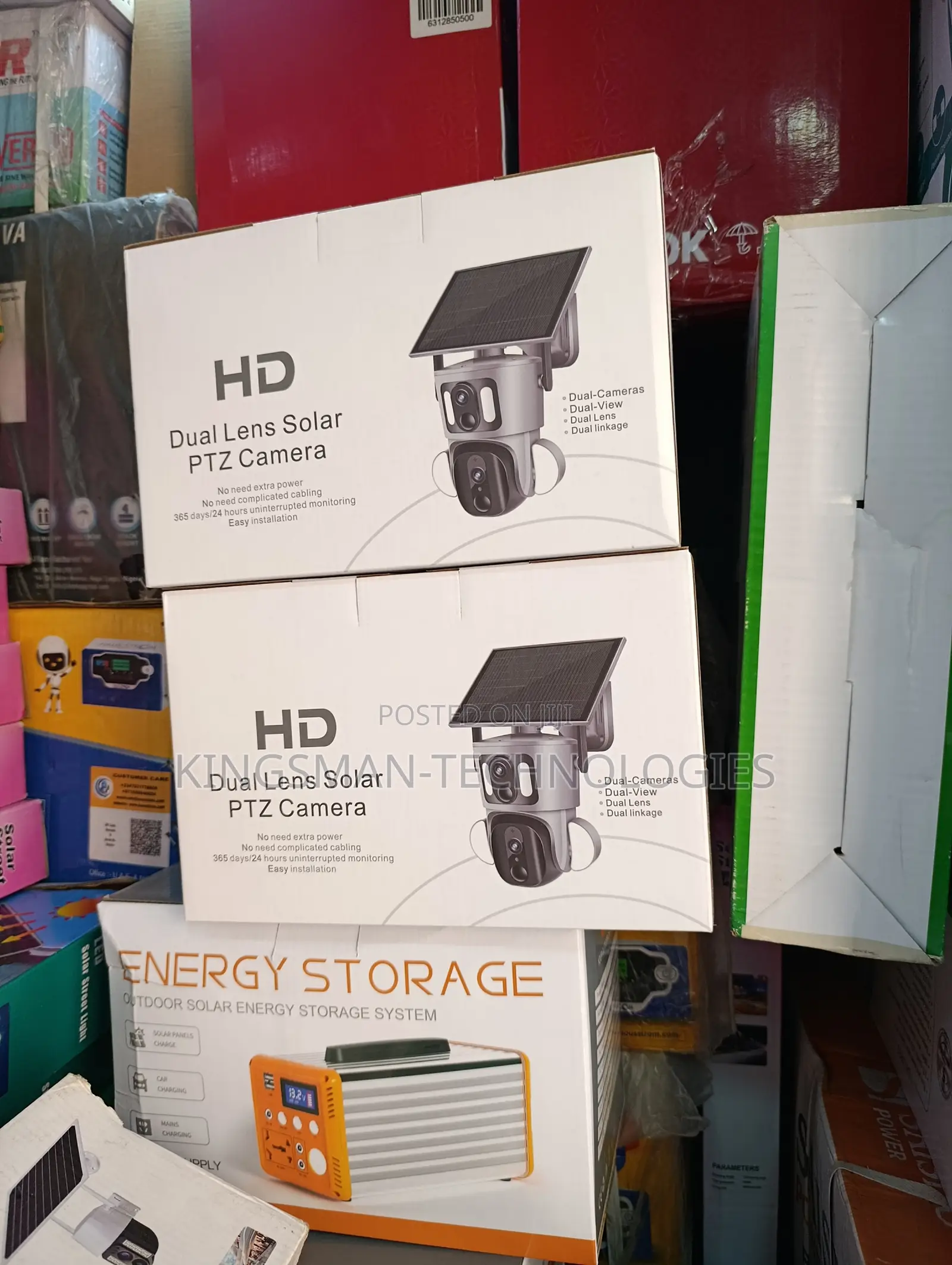 U Box Dual Lens Solar PTZ Camera