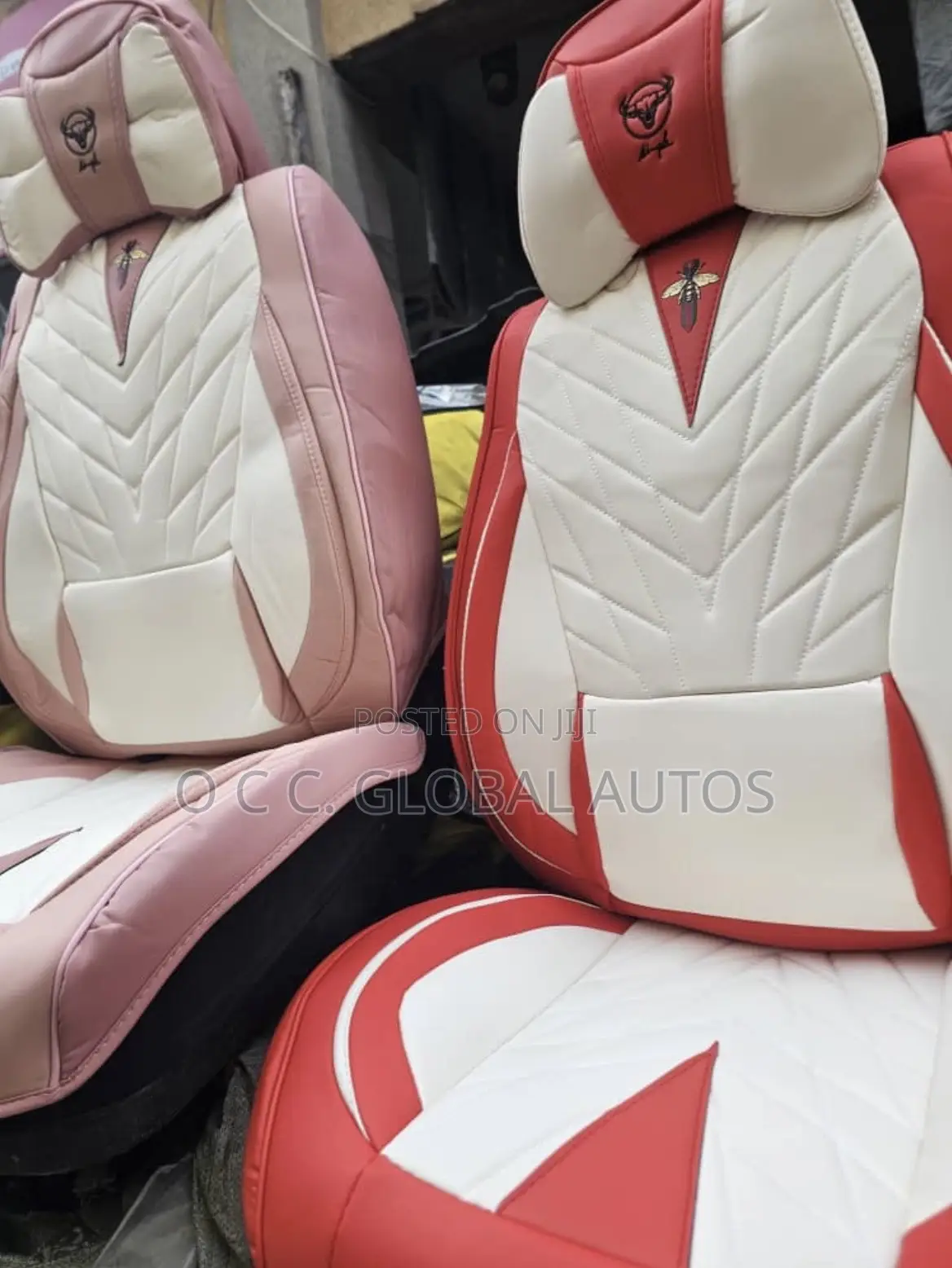High Quality Pink Color Seat Covers Universal