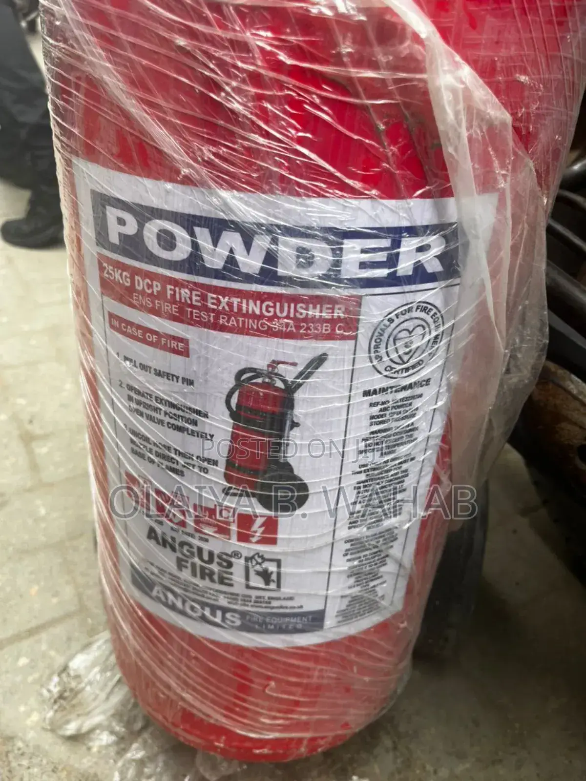Angus Fire 25kg Dcp Wheeled Fire Extinguisher