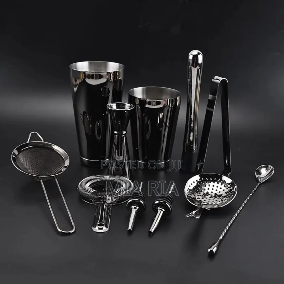 Premium Quality 10pcs Stainless Steel Bartender Tools Set