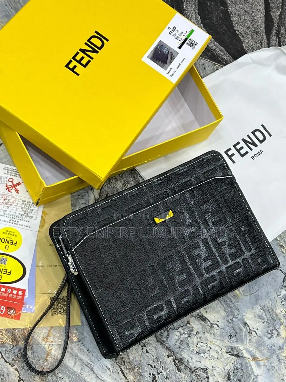 High Quality Fendi Pure Quality Men Clutch Purse