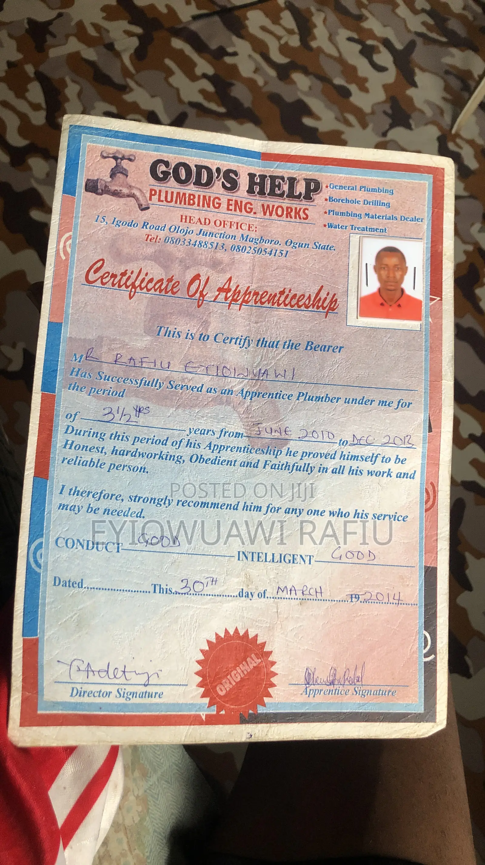 Plumbing and Borehole Maintenance