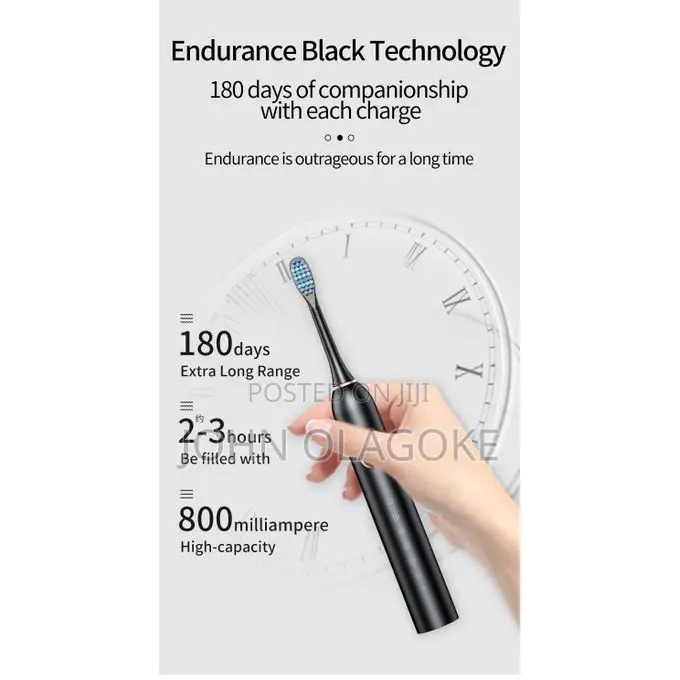 Sonic Electric Toothbrus With Extra Brushes