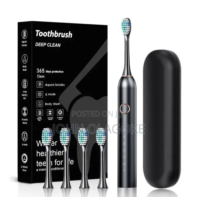 Sonic Electric Toothbrus With Extra Brushes