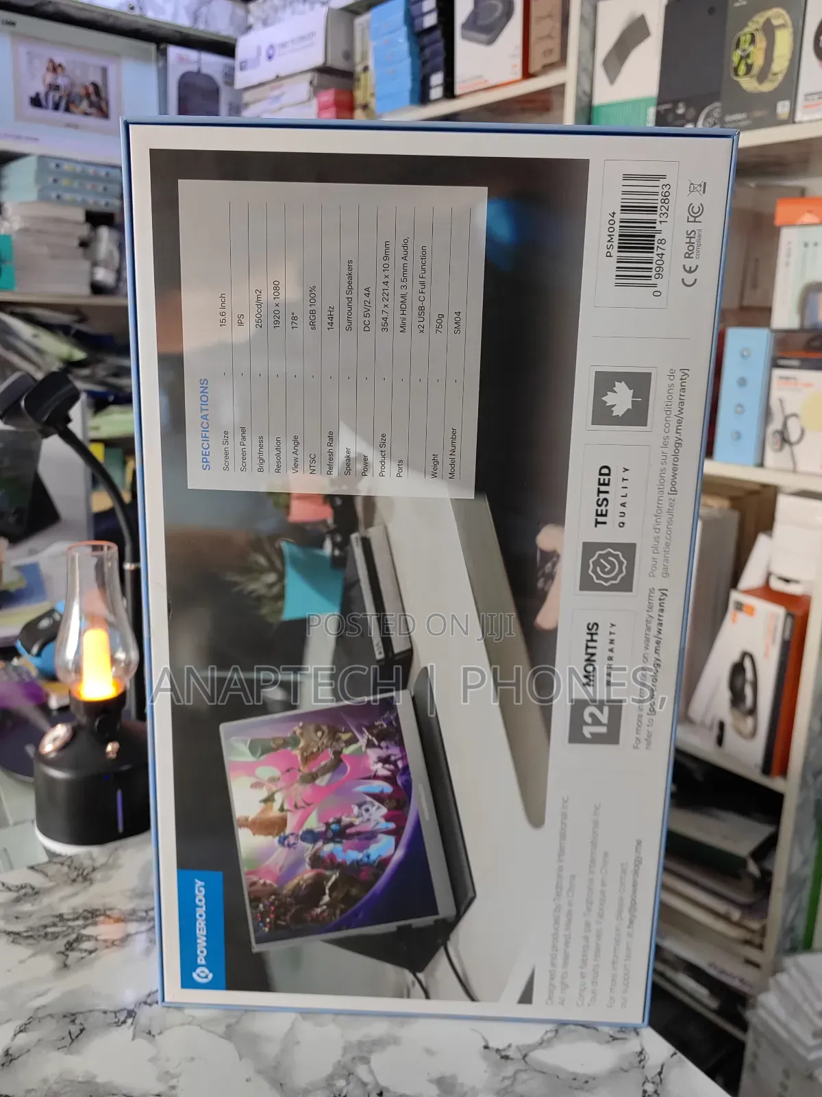 Powerology144hz Ultra-Slim Portable Monitor,