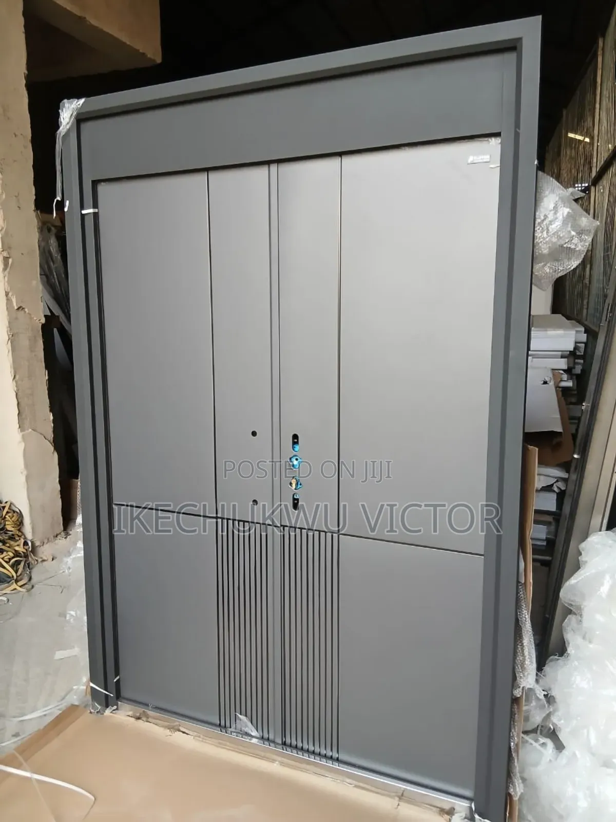 High Tech Steel Security 5ft Double Door
