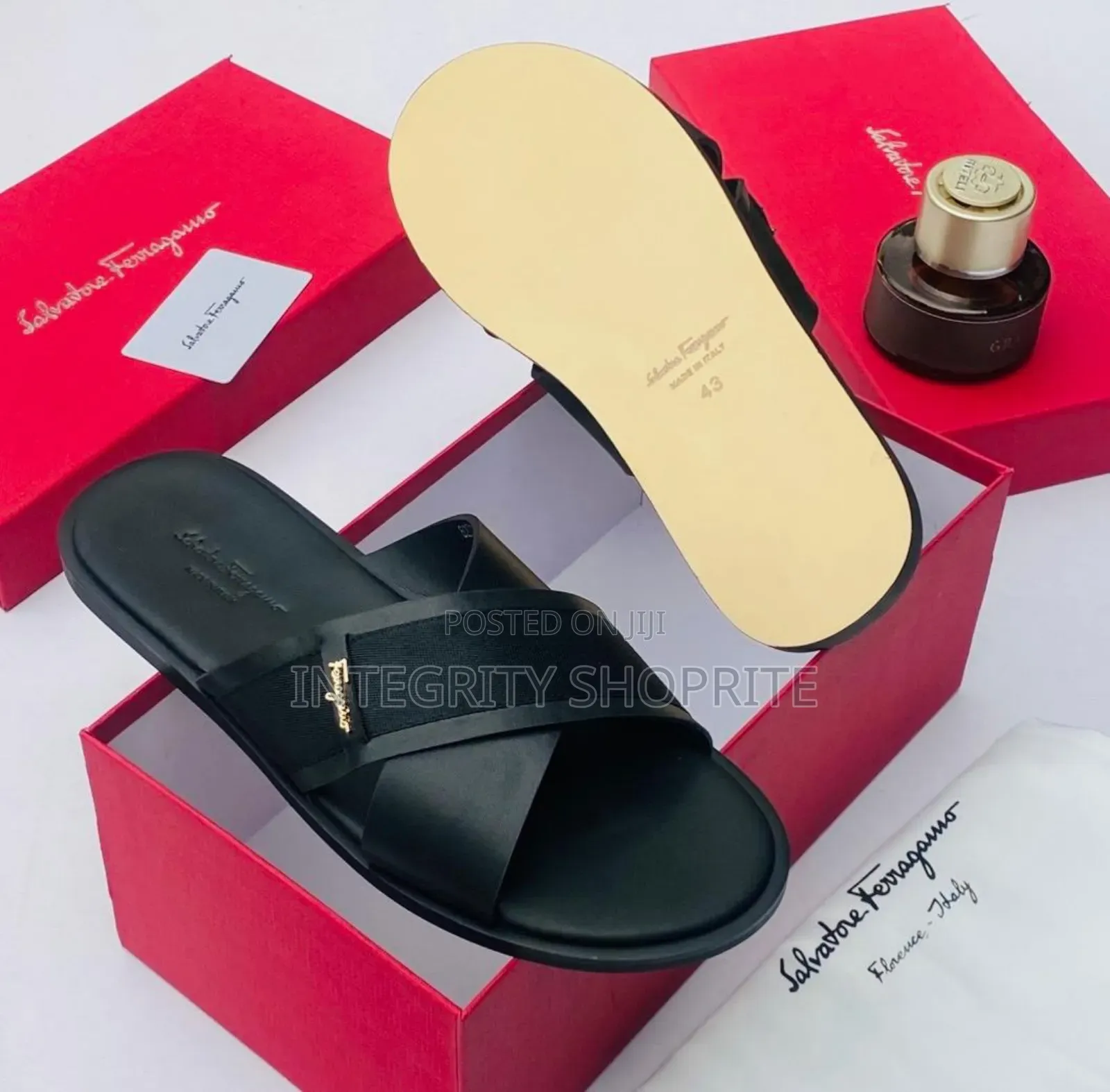 Black Salvatore Ferragamo Footage