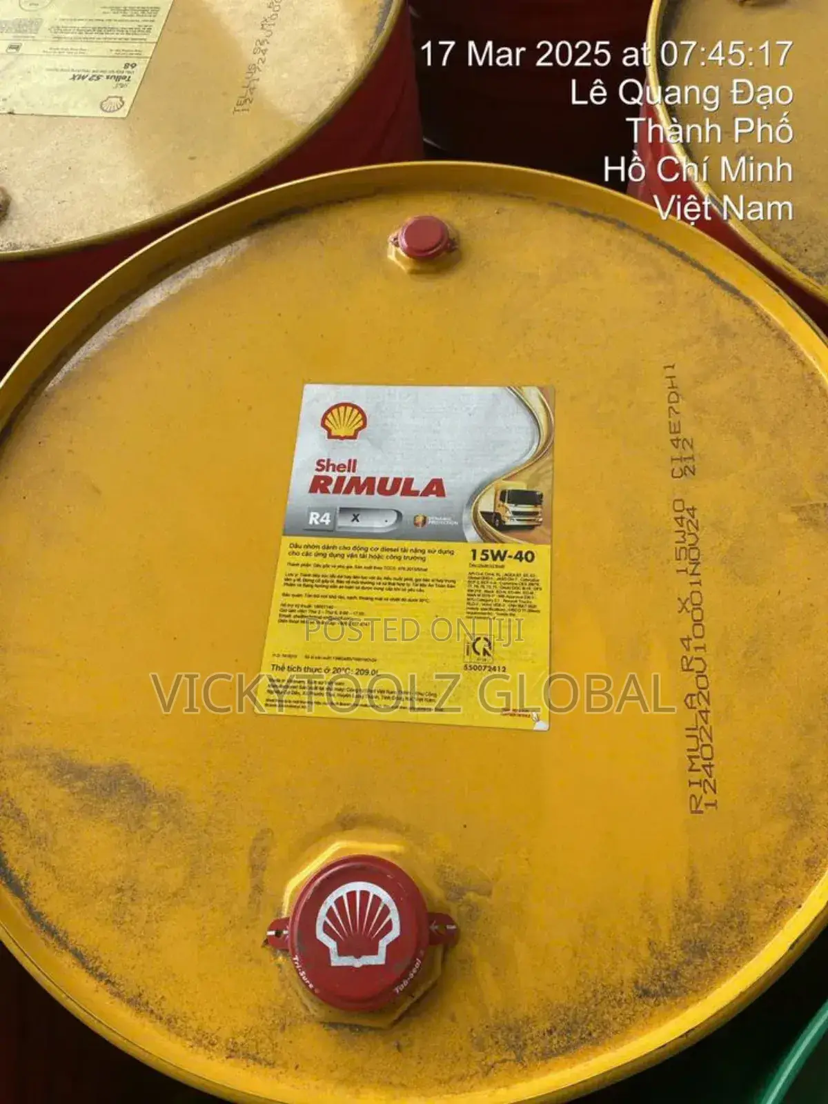 Shell Rimula R4 X 15w-40 Diesel Engine Oil 208l
