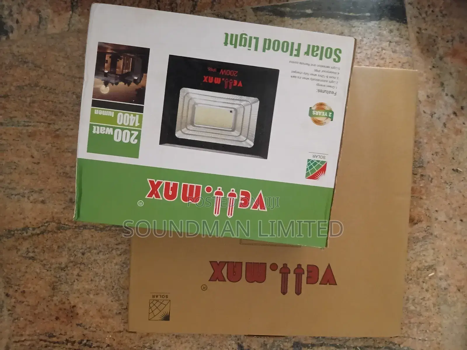 Vellmax 100w Solar Led Flood Light With Solar Panel
