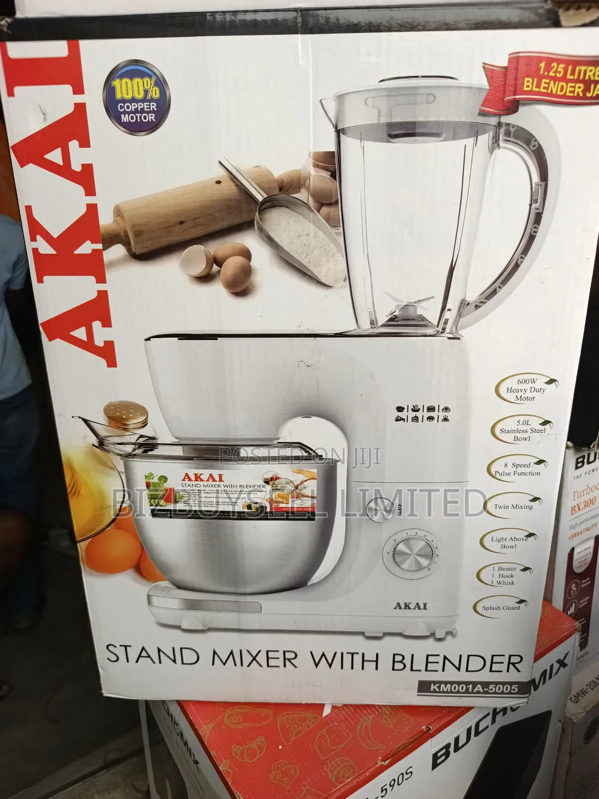 5l Akai Twin Mixer And Blender.