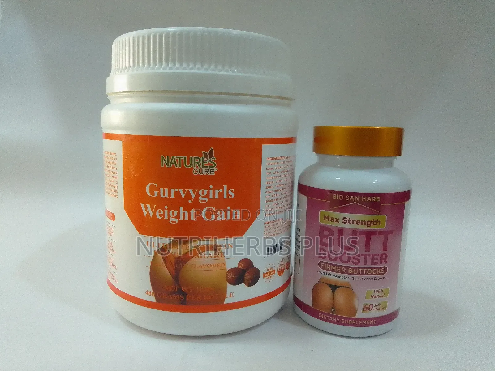 Curvygirls Weight Gain Powder+ Butt Booster Capsules for Butt Boosting